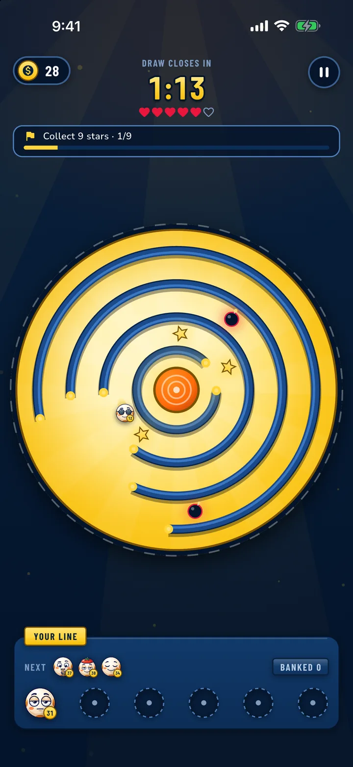 Star Run: grab the stars, dodge the bombs